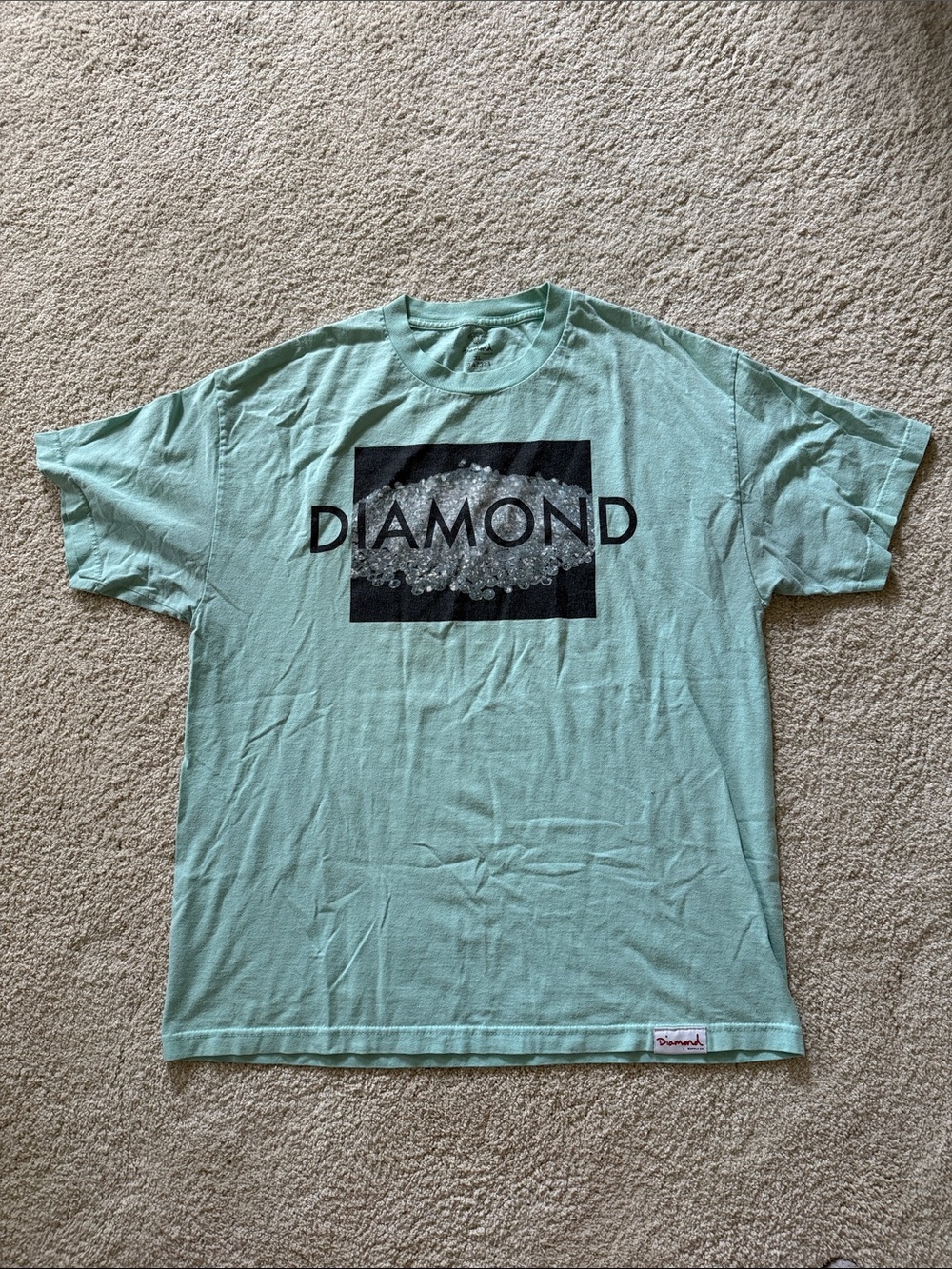 Diamond Supply Co. Mint Green Logo Tee
